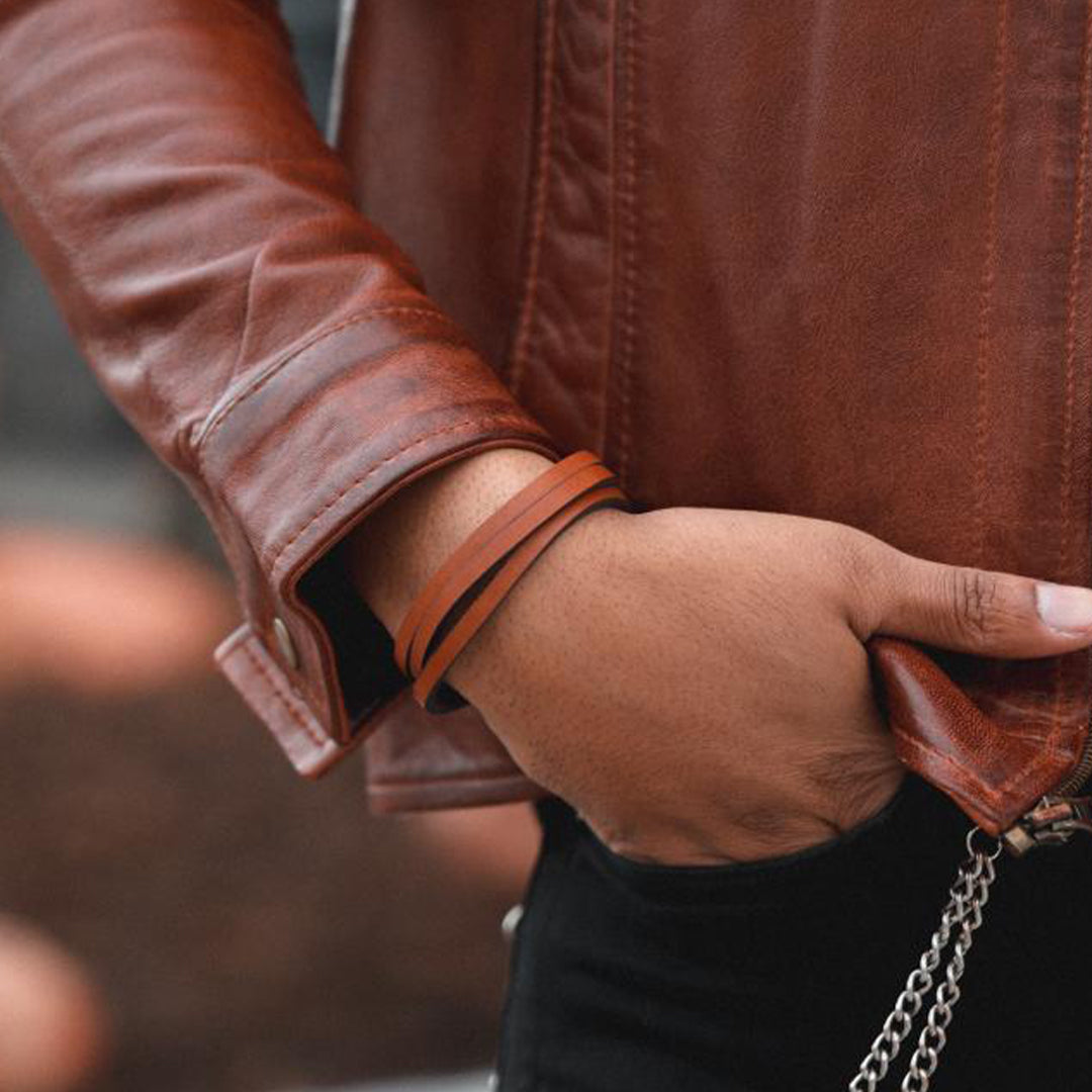 Men's Malibu Leather Bracelet