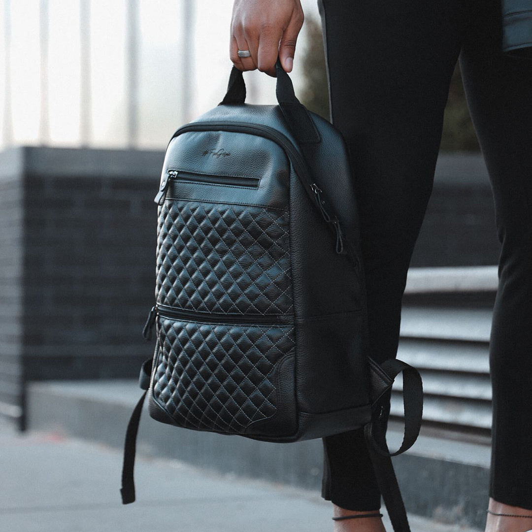 52's Luxury Quilted Garda Leather Backpack