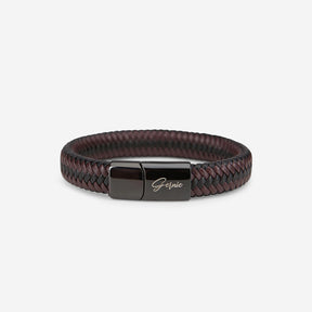 Men's Genuine Braided Leather Berkeley Bracelet