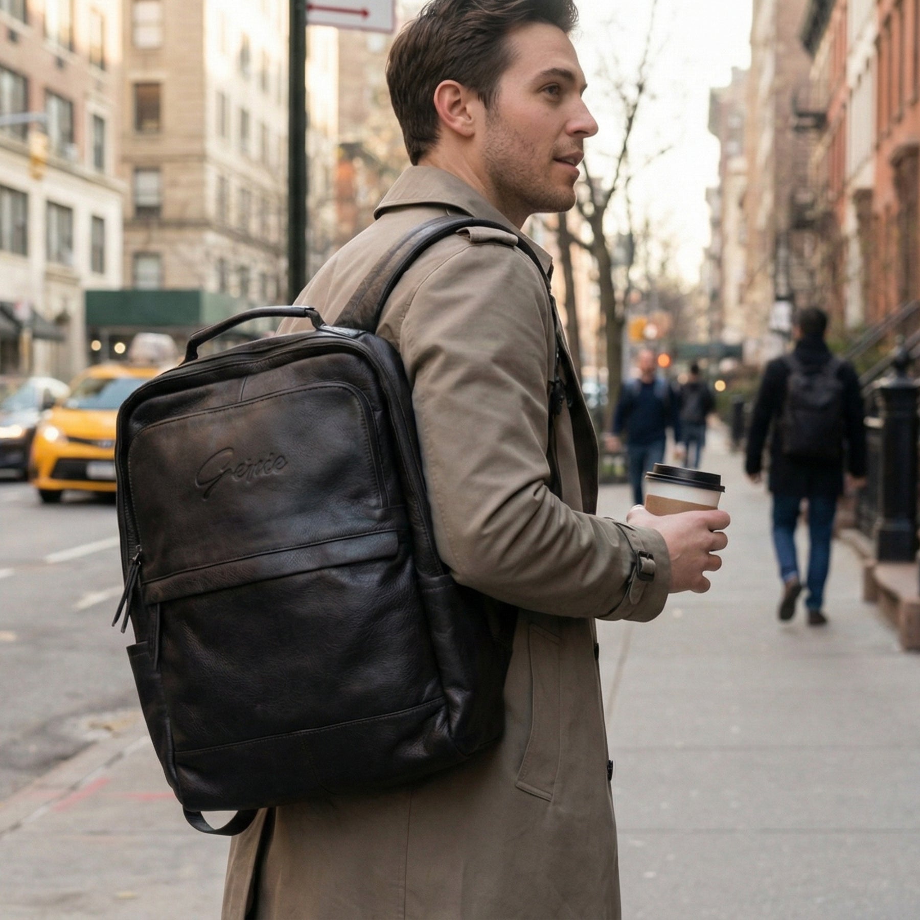 12 Premium Leather Backpack