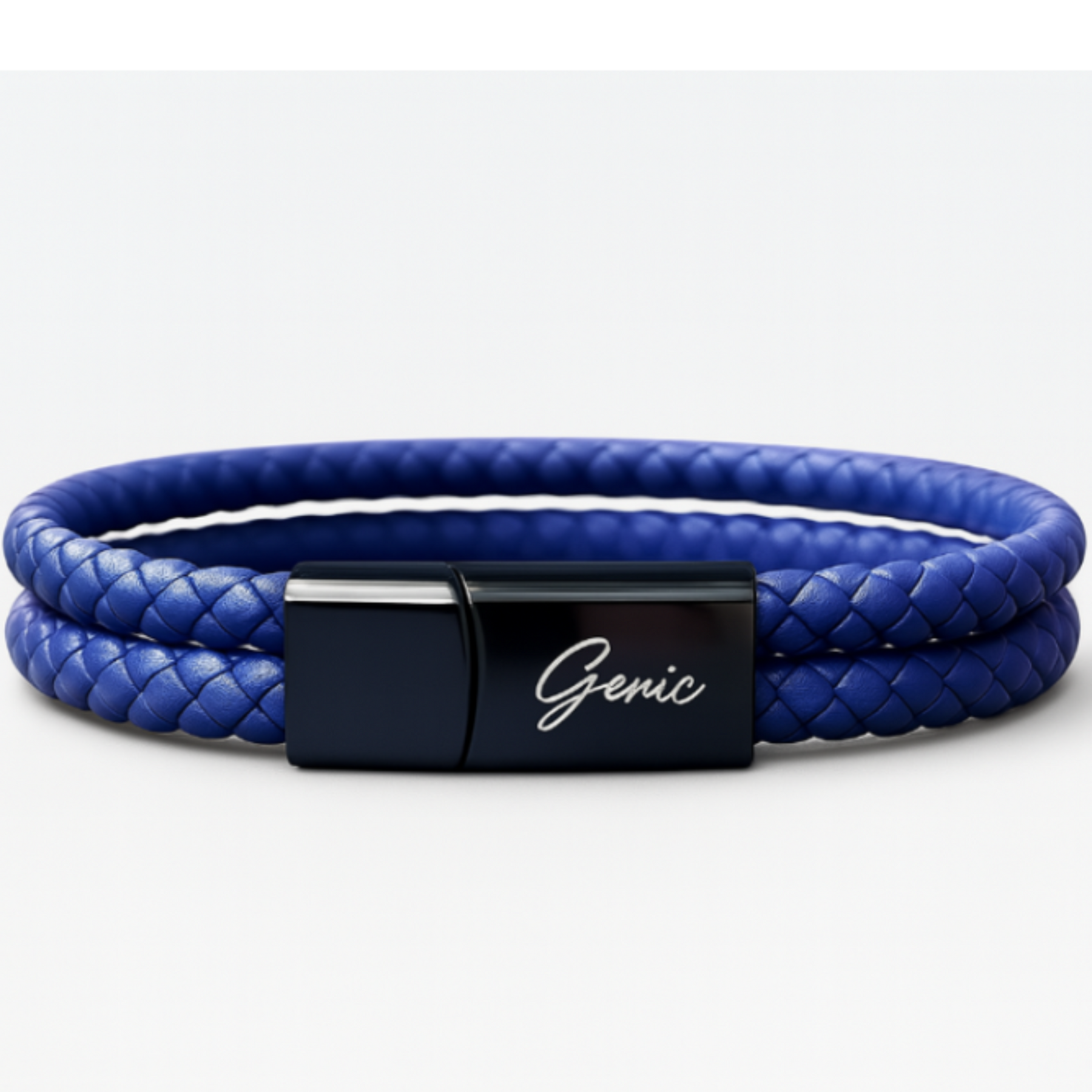 Men's Genuine Leather Double Strap Dublin Bracelet