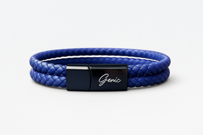 Men's Genuine Leather Double Strap Dublin Bracelet