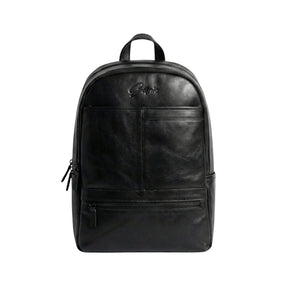 cool black leather backpacks Black Luxury Quilted Italian Garda Leather Backpack