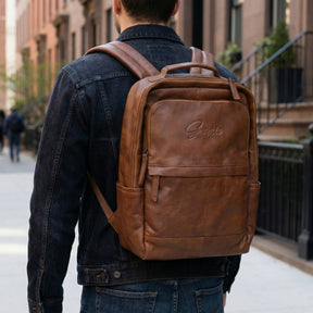 12 Premium Leather Backpack
