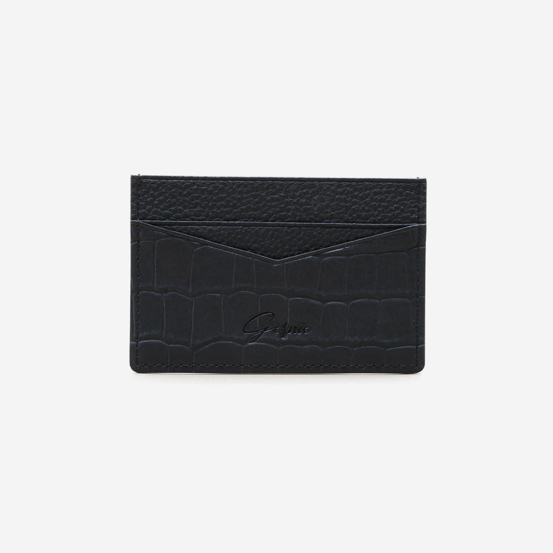 Genuine Croc Leather Slim Card Case