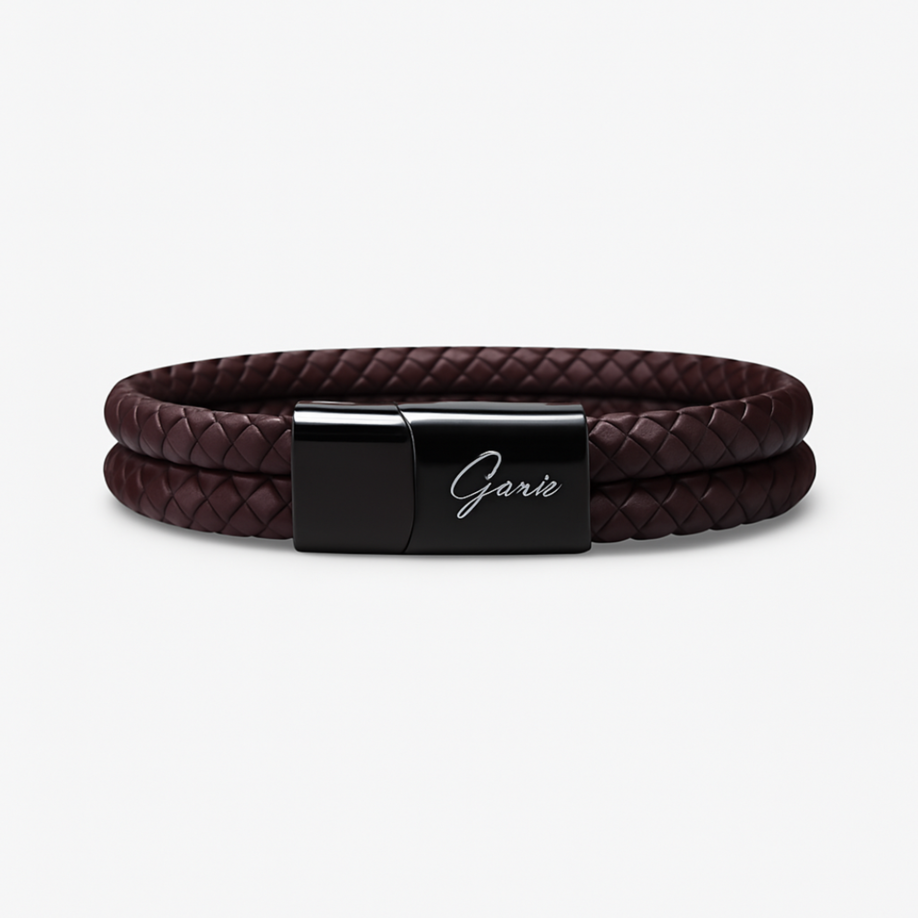 Men's Genuine Leather Double Strap Dublin Bracelet